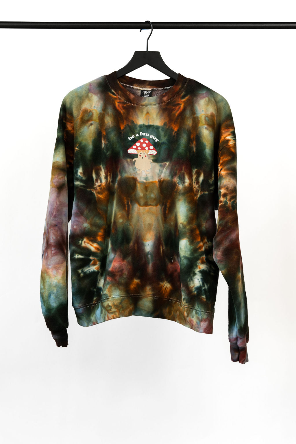 "Be a Fun Guy" Hippie Camo Tie Dye Sweatshirt