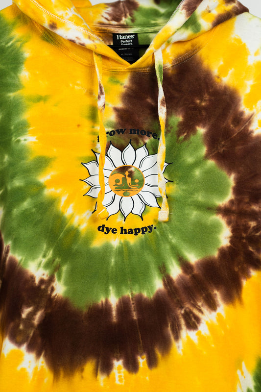 Sunflower Spiral Tie Dye Sweatshirt