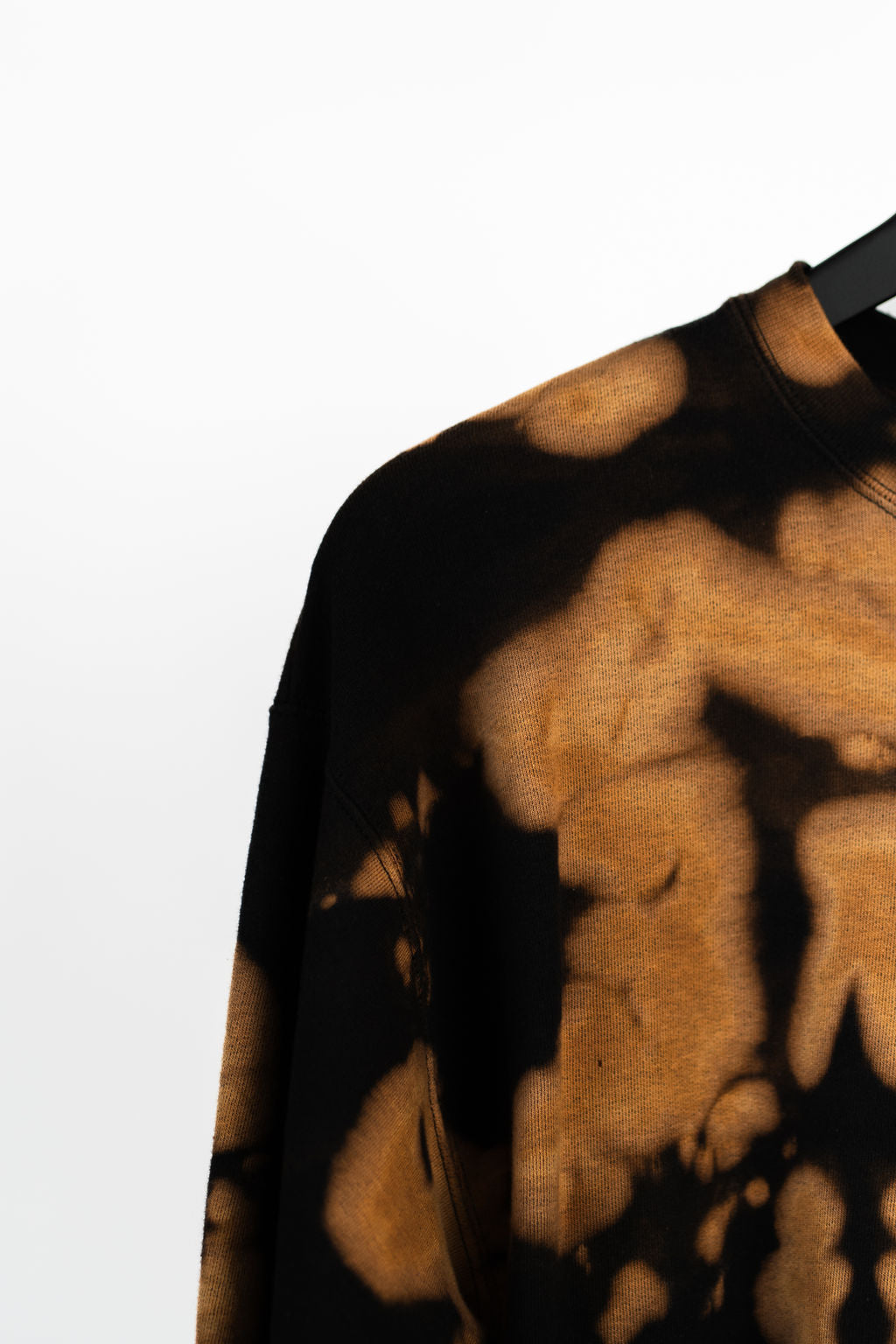 "Burn More, Dye Happy" Bleach Dye Sweatshirt