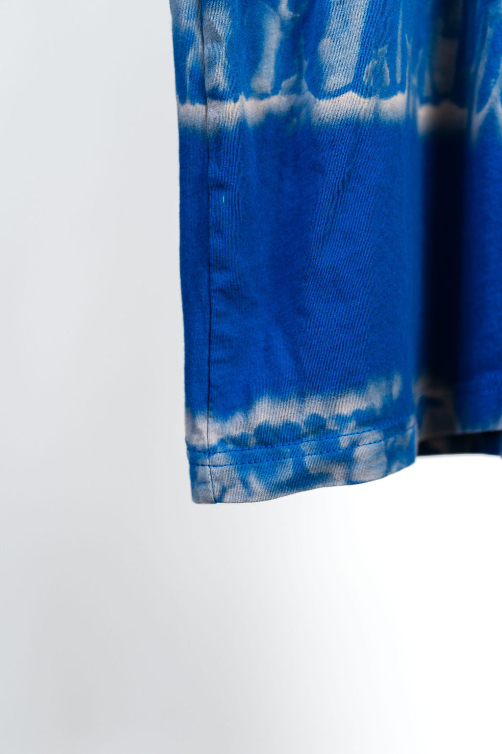 Blue Wave Bleach Dye Shirt