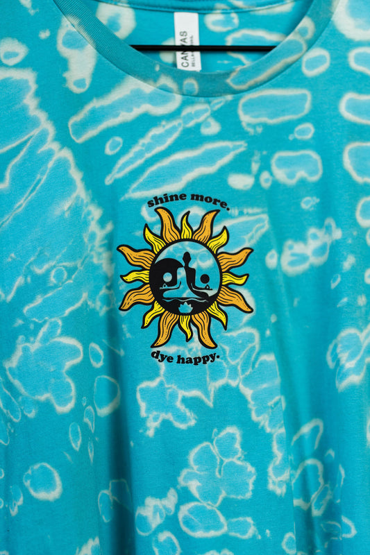 Cloudy Sky Bleach Dye Shirt