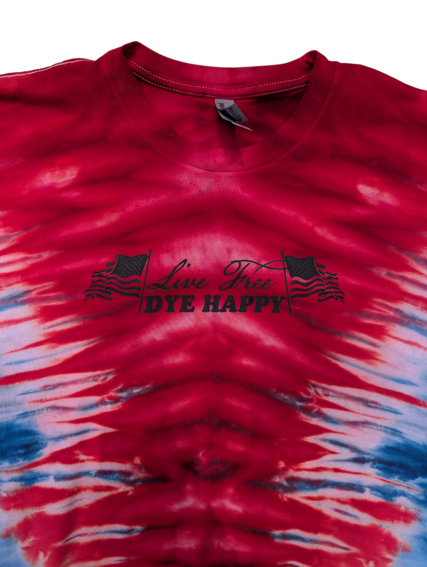 Live Free, Dye Happy: Red White and Blue Tie Dye