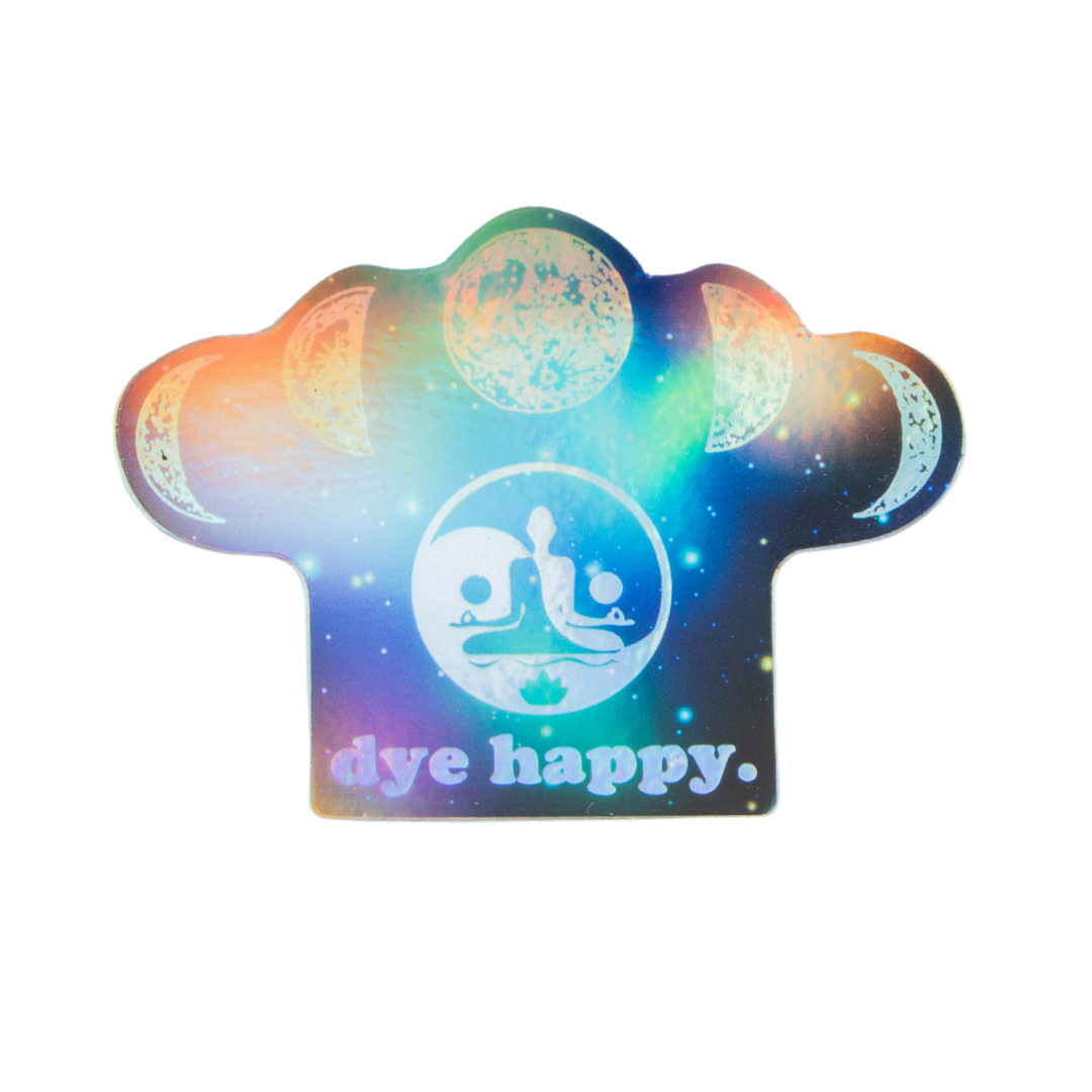 Dye Happy Moonrise: Holographic Sticker