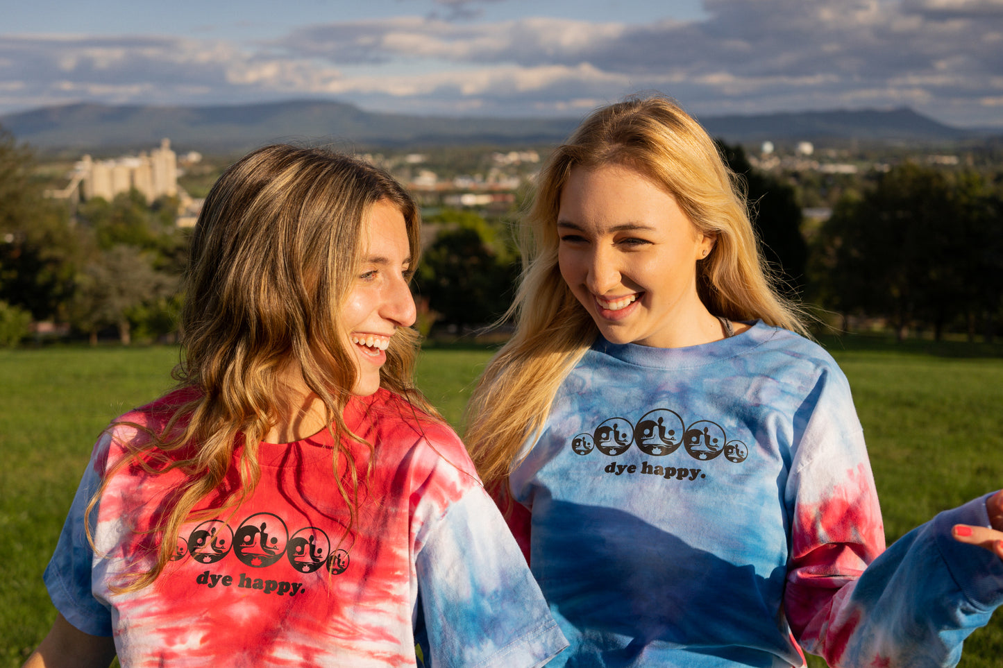 Red, White & Blue Wide Logo Tie Dye