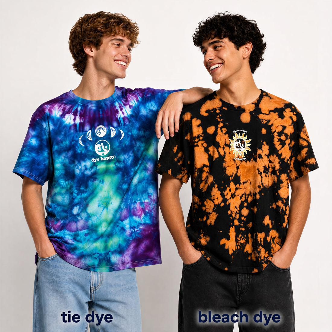 The Difference Between Reverse Tie Dye and Bleach Tie Dye