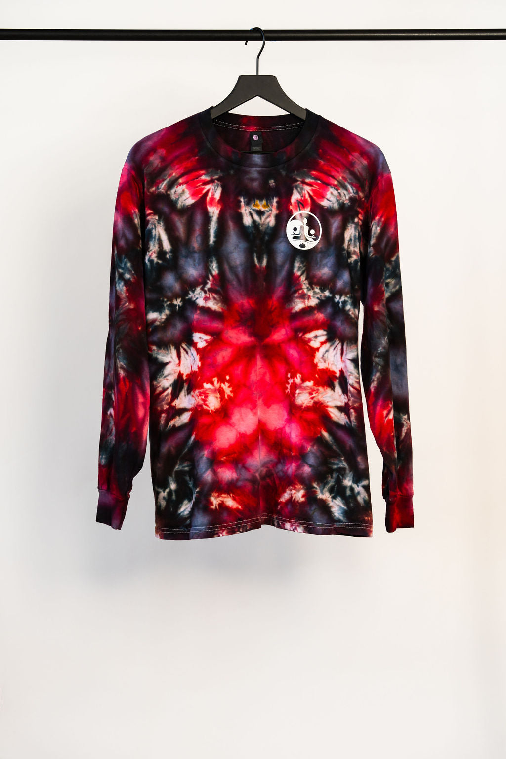 Red & Black "I Hope You Dye Happy" Tie Dye Shirt