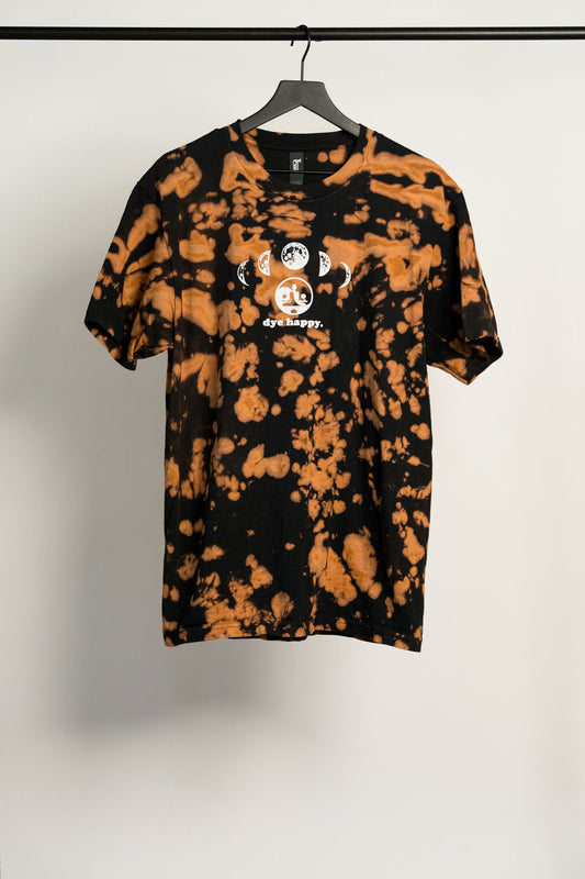 Moon Phases Bleach Dye Shirt