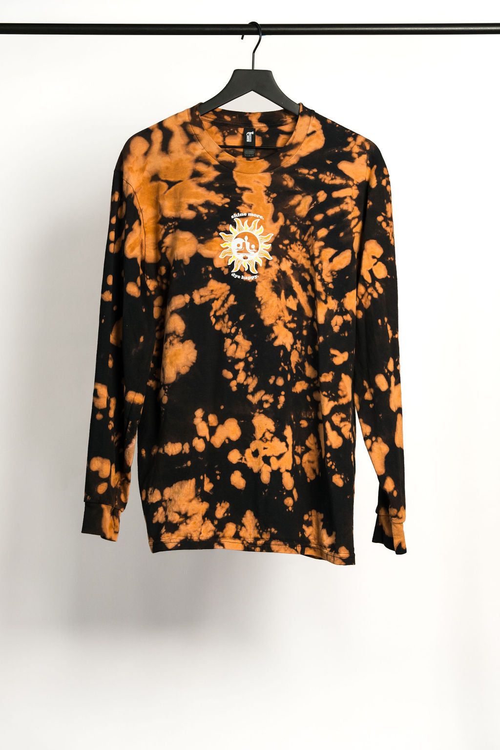 Bleach tie dye yellow shirt best sale