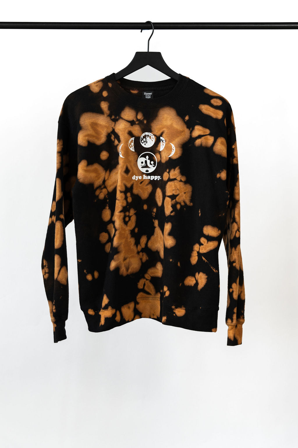 Moonrise Dye Happy Bleach Dye Sweatshirt