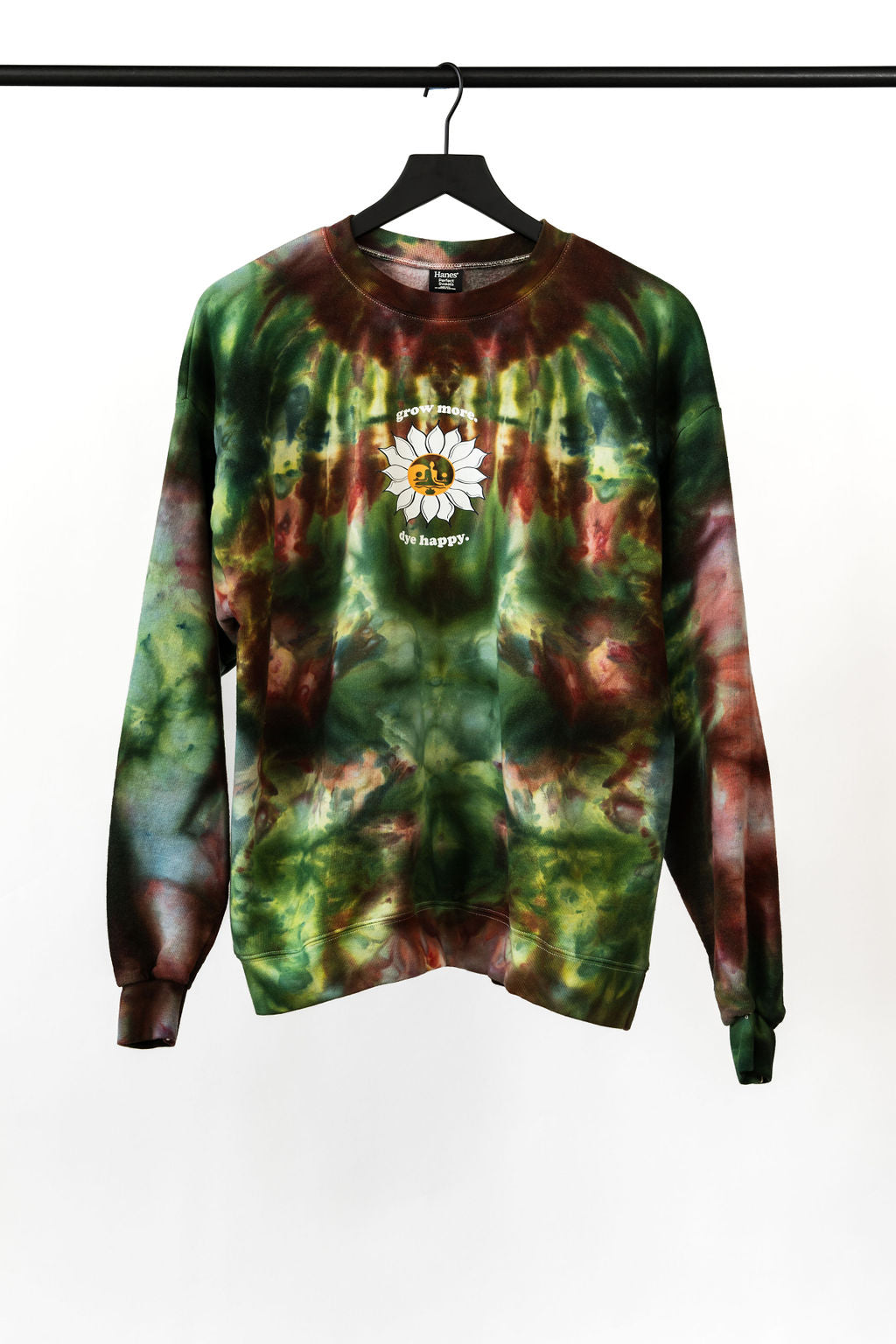 Garden Grove "Grow More" Green Tie Dye Sweatshirt