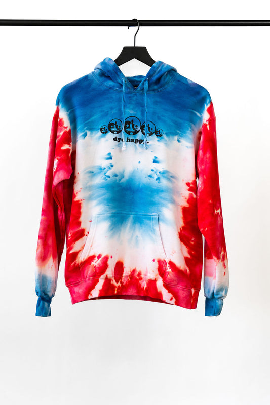 Red, White & Blue Tie Dye Sweatshirt