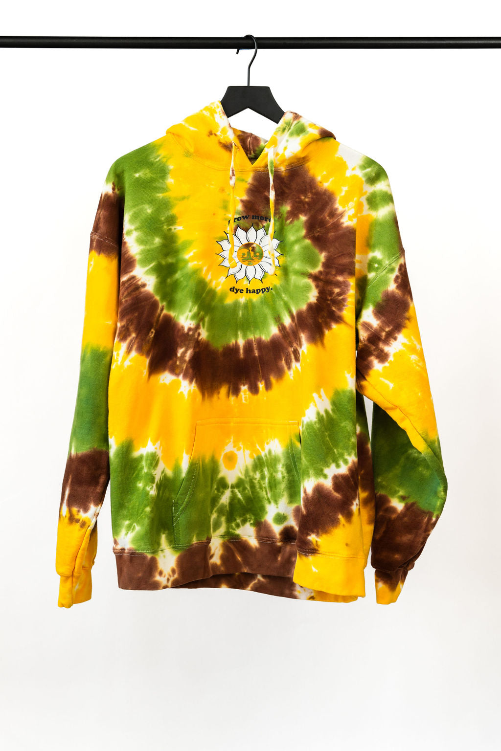 Sunflower Spiral Tie Dye Sweatshirt