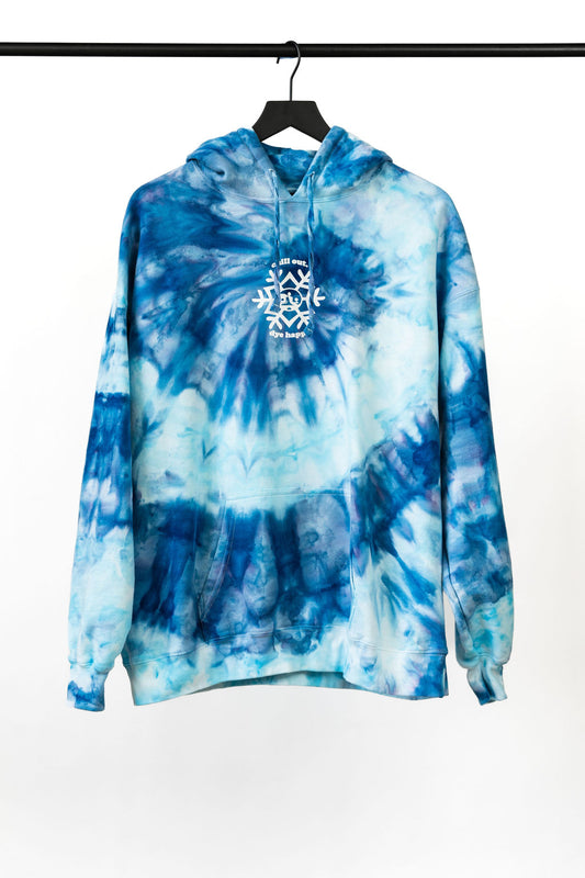 "Chill Out" Alpine Blue Tie Dye Sweatshirt