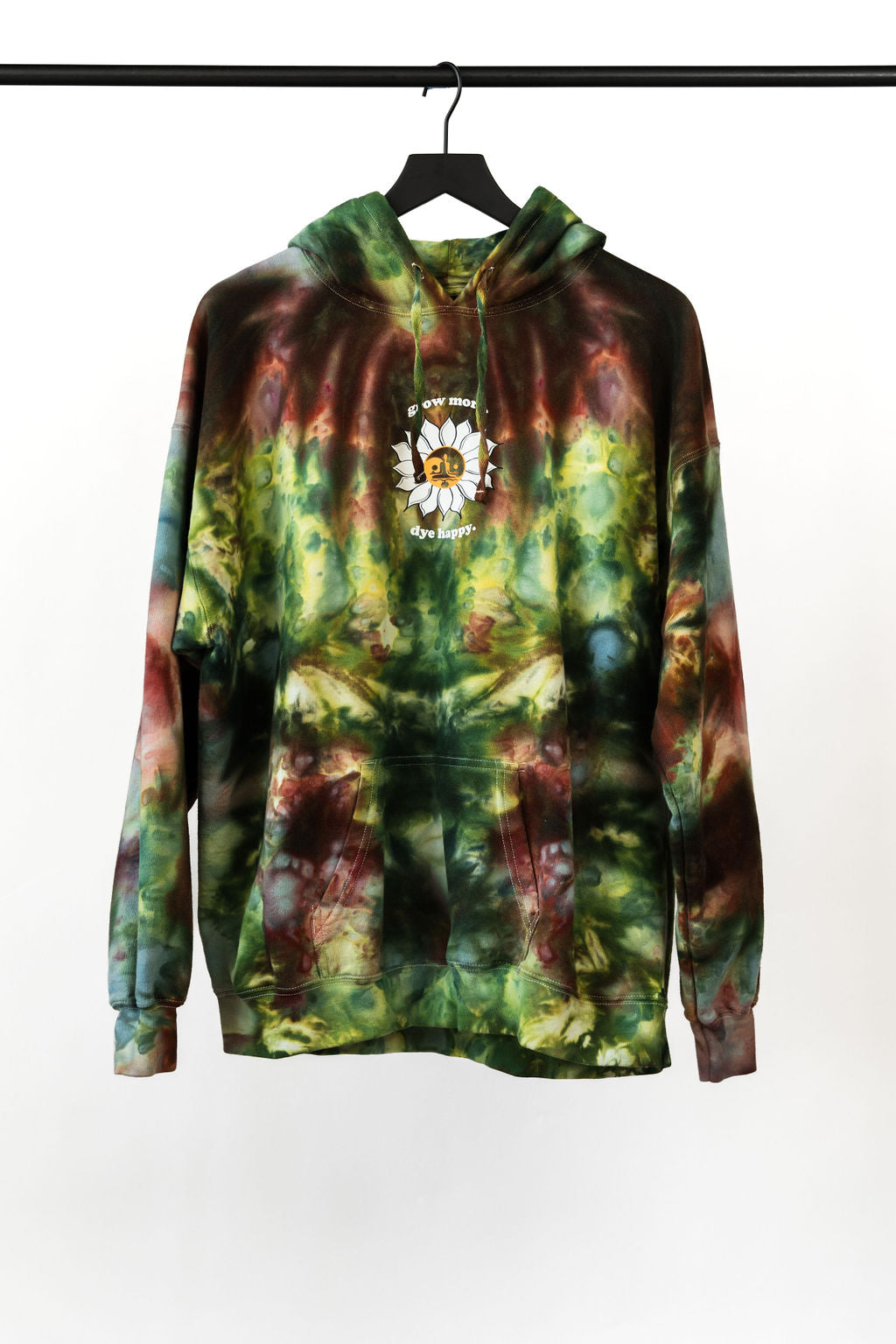 Garden Grove "Grow More" Green Tie Dye Sweatshirt