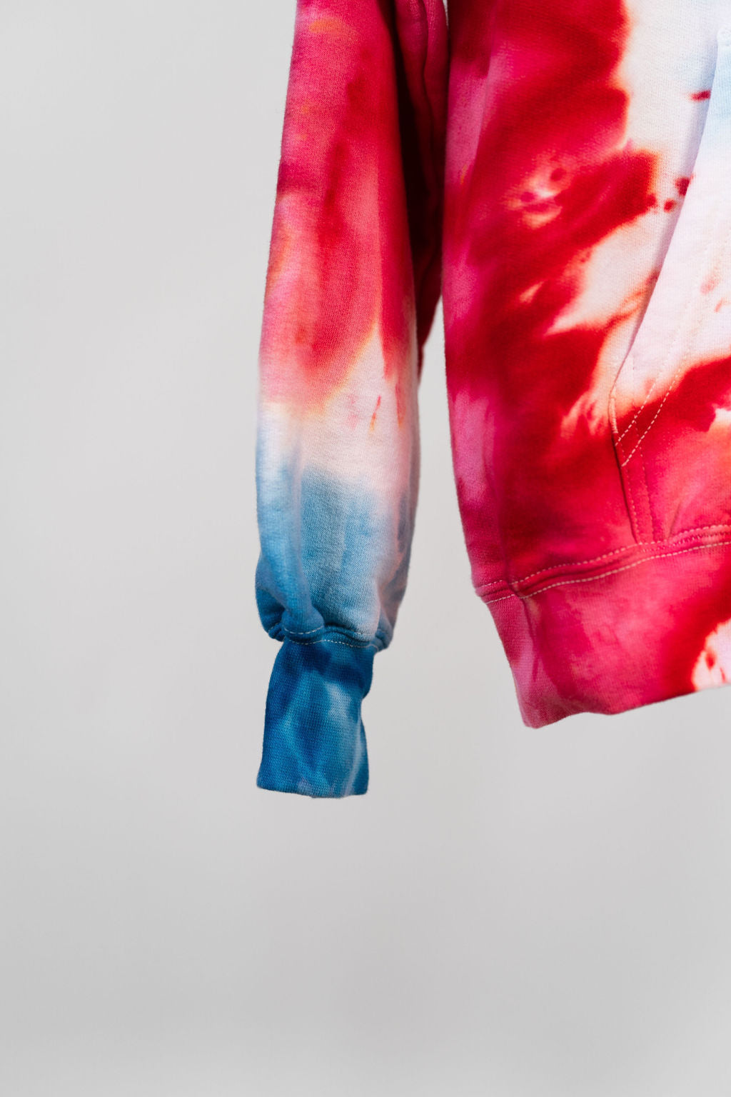 Red, White & Blue Tie Dye Sweatshirt