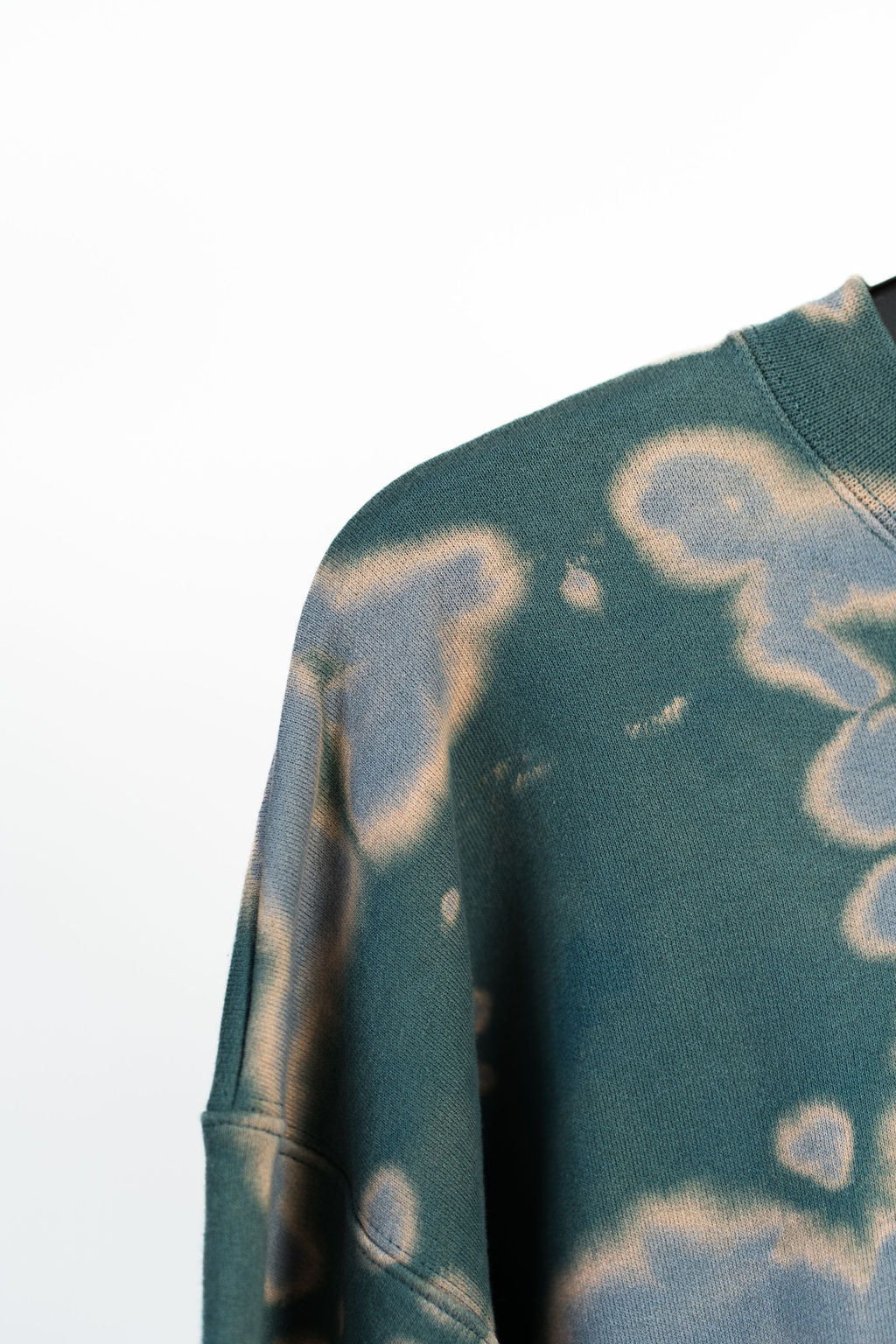 The Bloomin' Blue Green Bleach Dye Sweatshirt