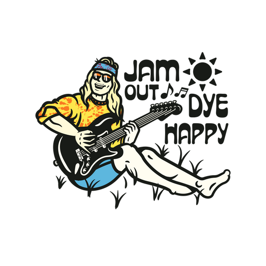 Jam Out, Dye Happy Sticker