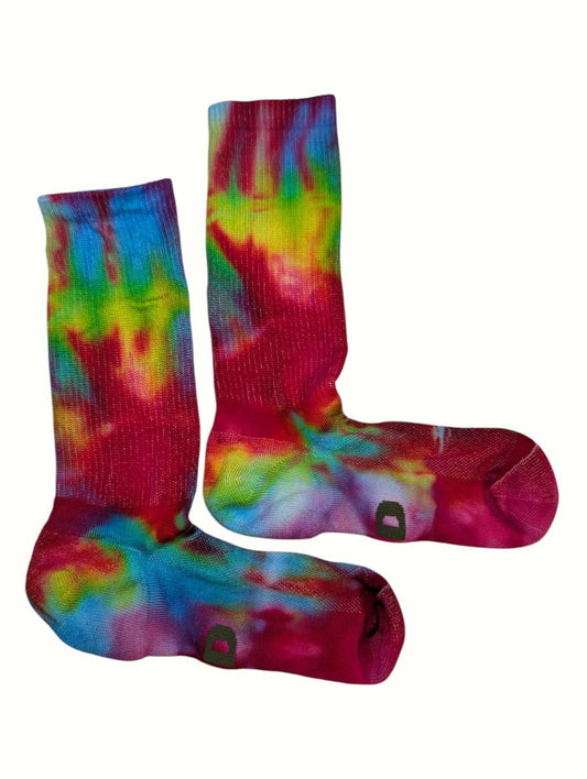 Radiant Rainbow Tie Dye Socks