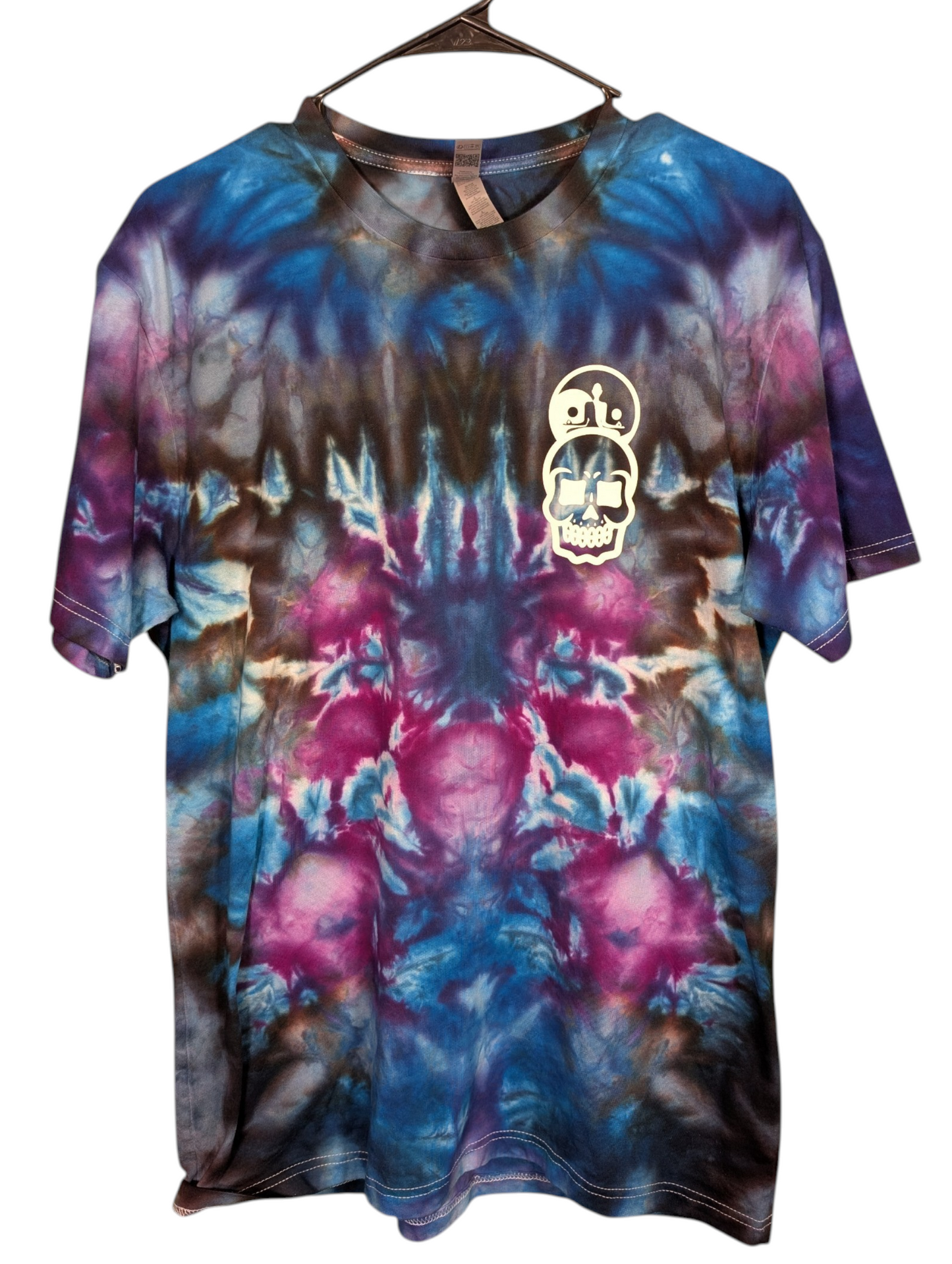"I Hope You Dye Happy" Galaxy Blue Tie Dye Shirt